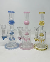 8 Inch Mushroom Perc Straight Water Pipe